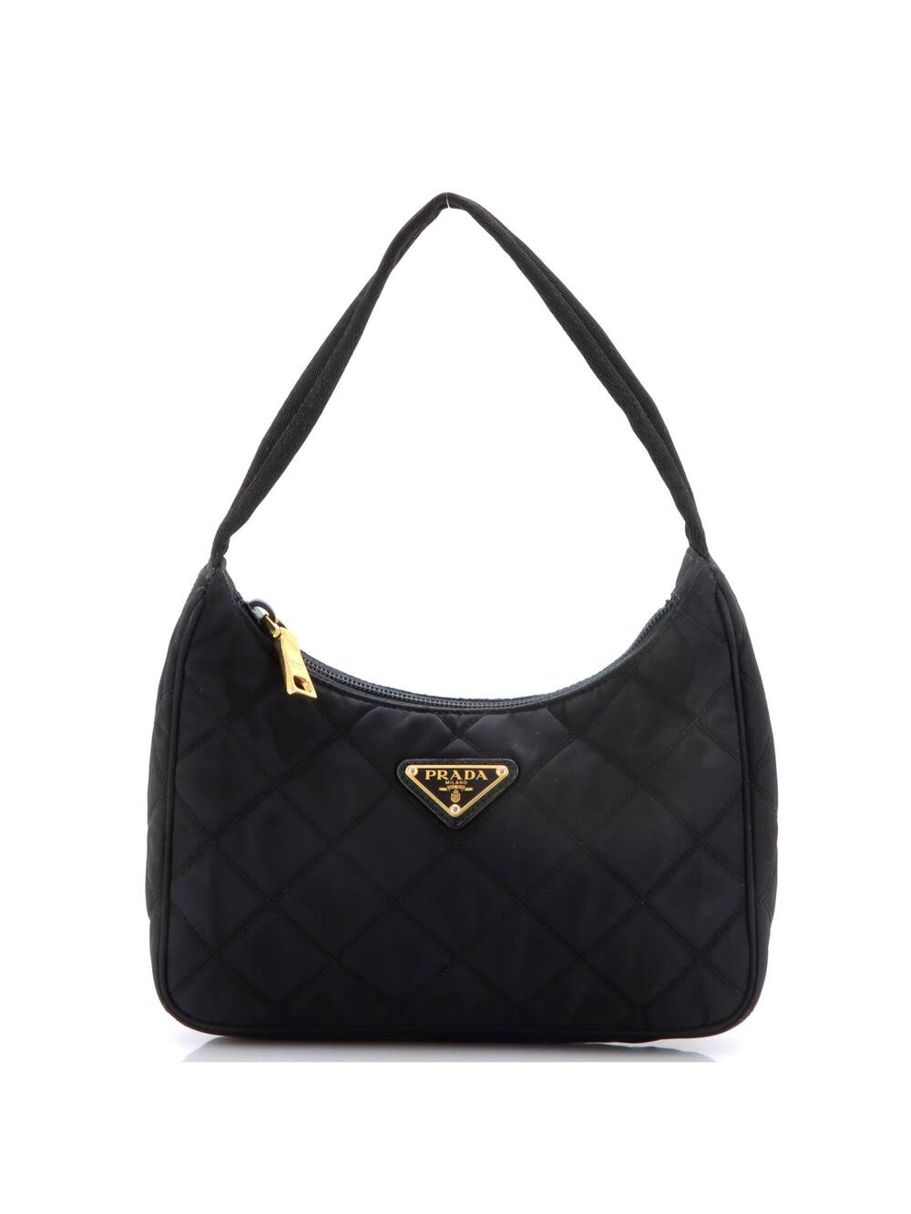 Prada Hobo Quilted Tessuto Mini #337247P12B